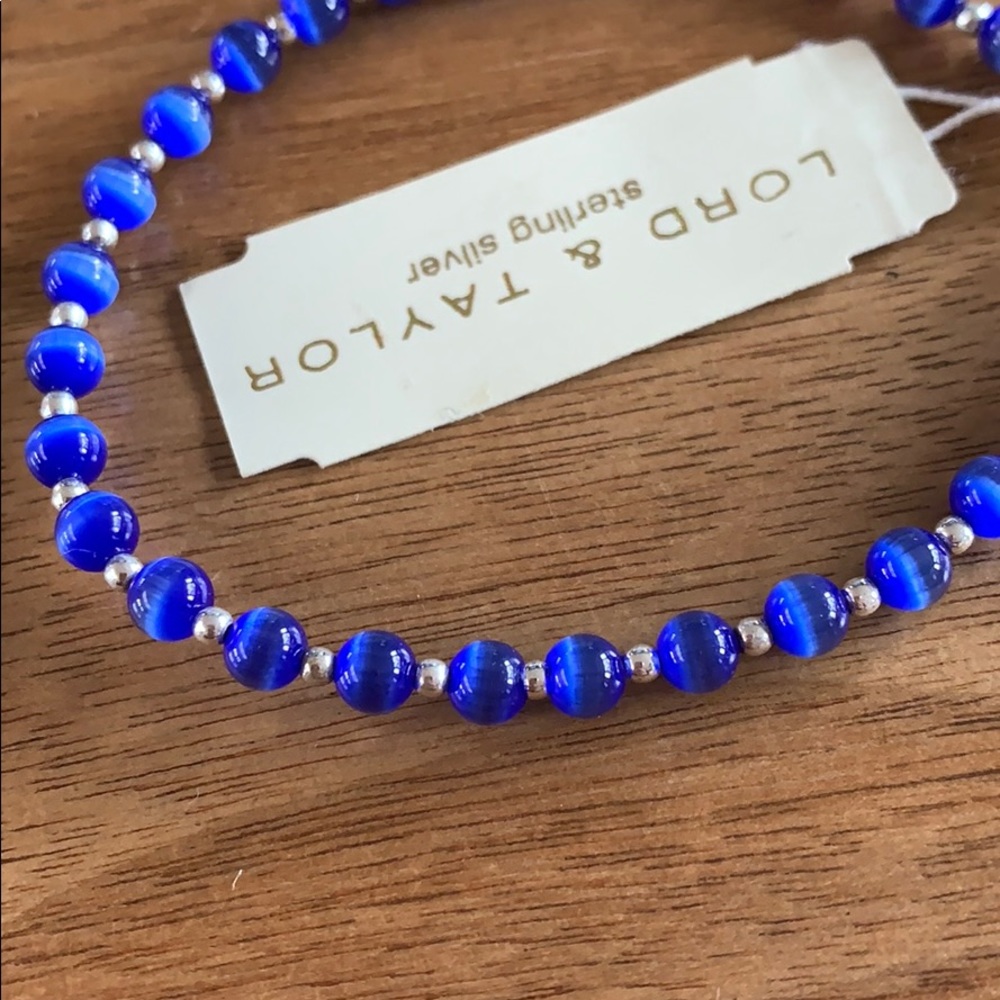 NWT sterling silver and blue stone bracelet - Picture 4 of 4